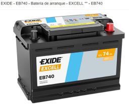 EXIDE EB740 - *NETO* BTR. EXIDE 12V 74AH 680A 278/175/190 +D