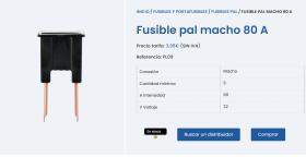 MAI PL09 - FUSIBLE PAL MACHO 80 A