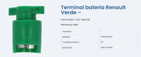 MAI TR06 - TERMINAL BATERíA RENAULT VERDE -