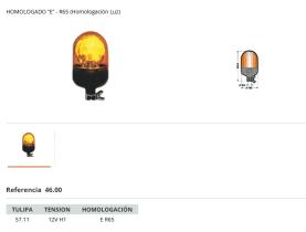 RINDE 4600 - MICROROT C/LAMPARA 12V - BASE TUBO