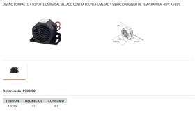 RINDE 590300 - RETROALARMA 12-24V 97DB(A)