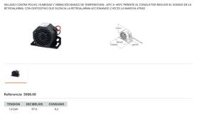RINDE 590800 - RETROALARMA 12-24V 97-0DB(A)