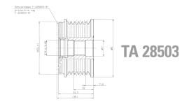 Technox TA28503 - TECHNOX POLEA DE ALTERNADOR