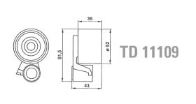 Technox TD11109 - TECHNOX TENSOR DE CORREA DISTRIB.