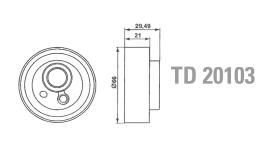 Technox TD20103 - TECHNOX TENSOR DE CORREA DISTRIB.