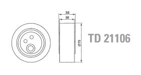 Technox TD21106 - TECHNOX TENSOR DE CORREA DISTRIB.