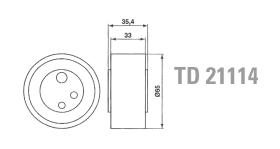 Technox TD21114 - TECHNOX TENSOR DE CORREA DISTRIB.