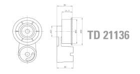 Technox TD21136 - TECHNOX TENSOR DE CORREA DISTRIB.