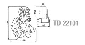 Technox TD22101 - TECHNOX TENSOR DE CORREA DISTRIB.