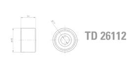 Technox TD26112 - TECHNOX TENSOR DE CORREA DISTRIB.