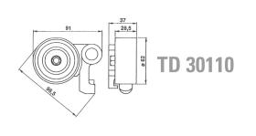 Technox TD30110 - TECHNOX TENSOR DE CORREA DISTRIB.