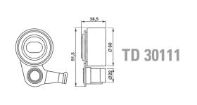Technox TD30111 - TECHNOX TENSOR DE CORREA DISTRIB.