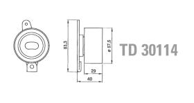 Technox TD30114 - TECHNOX TENSOR DE CORREA DISTRIB.