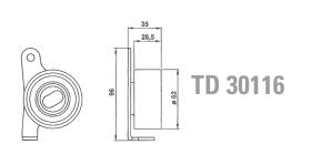 Technox TD30116 - TENSOR DE CORREA