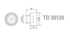 Technox TD30120 - TECHNOX TENSOR DE CORREA DISTRIB.