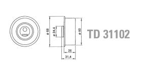 Technox TD31102 - TECHNOX TENSOR DE CORREA DISTRIB.