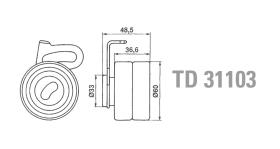 Technox TD31103 - TECHNOX TENSOR DE CORREA DISTRIB.