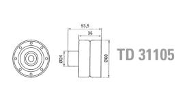 Technox TD31105 - TECHNOX TENSOR DE CORREA DISTRIB.