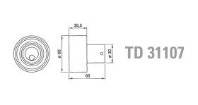 Technox TD31107 - TECHNOX TENSOR DE CORREA DISTRIB.
