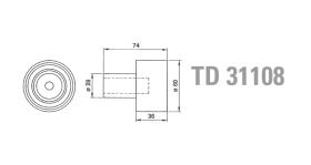 Technox TD31108 - TECHNOX TENSOR DE CORREA DISTRIB.