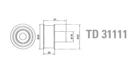 Technox TD31111 - TECHNOX TENSOR DE CORREA DISTRIB.
