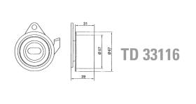 Technox TD33116 - TECHNOX TENSOR DE CORREA DISTRIB.