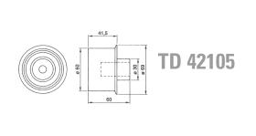 Technox TD42105 - TECHNOX TENSOR DE CORREA DISTRIB.