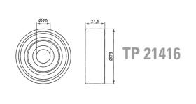 Technox TP21416 - TECHNOX TENSOR DE CORREA AUX.