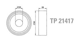 Technox TP21417 - TECHNOX TENSOR DE CORREA AUX.