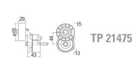 Technox TP21475 - TECHNOX TENSOR DE CORREA AUX.