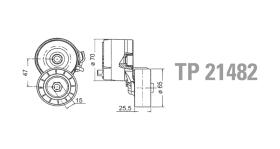 Technox TP21482 - TECHNOX TENSOR DE CORREA AUX.