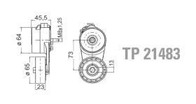 Technox TP21483 - TECHNOX TENSOR DE CORREA AUX.