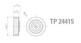 Technox TP24415 - TECHNOX TENSOR DE CORREA AUX.