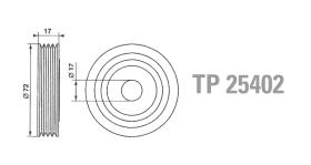 Technox TP25402 - TECHNOX TENSOR DE CORREA AUX.