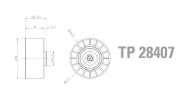 Technox TP28407 - TECHNOX TENSOR DE CORREA AUX.