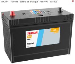 Tudor TG110B - *NETO* BTR. TUDOR 110AH 1000A 330/173/240