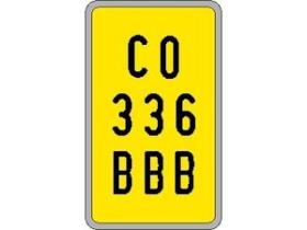 Matriculas Europeas 107 - PLACA CICLOMOTOR 100 X 168