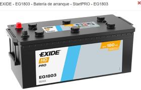 EXIDE EG1803 - *NETO* BTR. EXIDE 180AH 1000A 510/223/225 +I