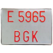 Matriculas Europeas 104SS - PLACA VEHICULO ESPECIAL ANTIGUA 220 X 160