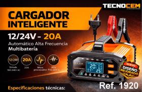 Tecnocem 1920 - *NETO* CARGADOR DE BATERIA ALTA FRECUENCIA 480W 12/24V