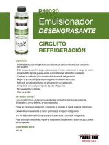 QUIMICOS POWER CAR P10020 - DESENGRASANTE CIRCUITO REFRIGERACION