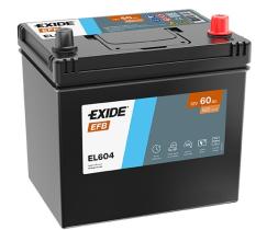 EXIDE EL604 -  BATERIA EXIDE EFB 12V 60AH 520A +D 230X173X22
