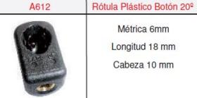 MRS ROT15 - CONECTOR ROTULA METRICA 6MM INCLINADA**A612/GSC0137**