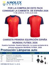 Amolux LOTE8 - LOTE CAMISETA ESPAÑA MUNDIAL 2026