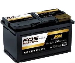 FQS FQS70AGM0 - *NETO* BATERIA FQS AGM 70AH 750A 278X175X190 +D