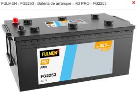 Fulmen FG2253 - *NETO* BTR. FULMEN HEAVY DUTY 225AH 1200A 518/279/240 +I