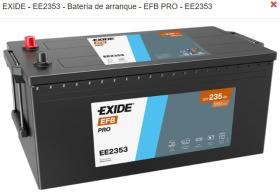 EXIDE EE2353 - *NETO* BTR. EXIDE EFB 12V 235AH 1200A 518/279/240