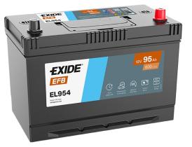 EXIDE EL954 -  BATERIA EXIDE EFB 12V 95AH 800A 306X173X222 +D