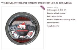 Pool Line 608250 - *NETO* CUBREVOLANTE POLIPIEL "CARBON" RM CONFORT MED. 37-39