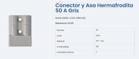 MAI HC05 - CONECTOR Y ASA HERMAFRODITA 50 A GRIS